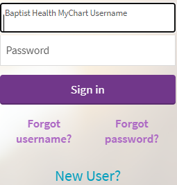 Baptist Patient Portal Login
