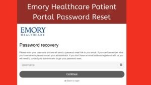 Emory Patient Portal Password reset