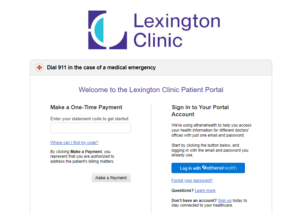 lexington clinic patient portal login