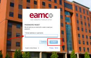 EAMC Patient Portal password reset