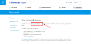 northwell health patient portal login