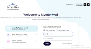 MyInterMed Patient portal login