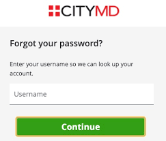 citymd patient portal password reset