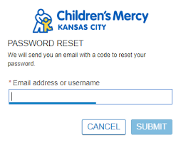 Children's Mercy Patient Portal password reset