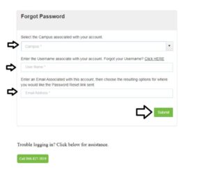 miller motte student portal password reset