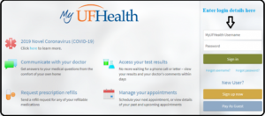 uf health patient portal login