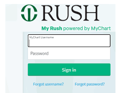MyChart Rush login